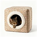 cat bed manufacturer China, cat cave bed manufacturer, leopard print cat bed manufacturer